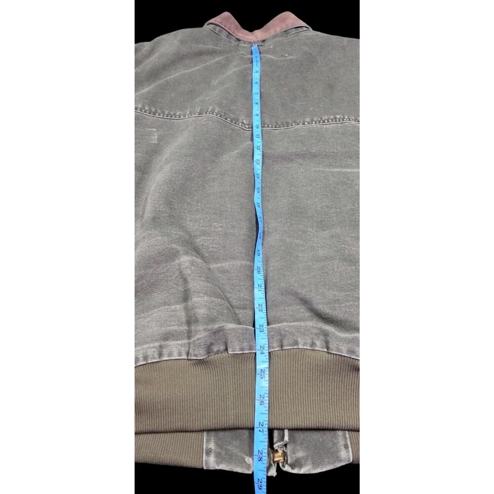 Vtg Carhartt Sante Fe Canvas Jacket J14 MOS Corduroy Collar Y2K Distressed 3XL - Picture 7 of 16